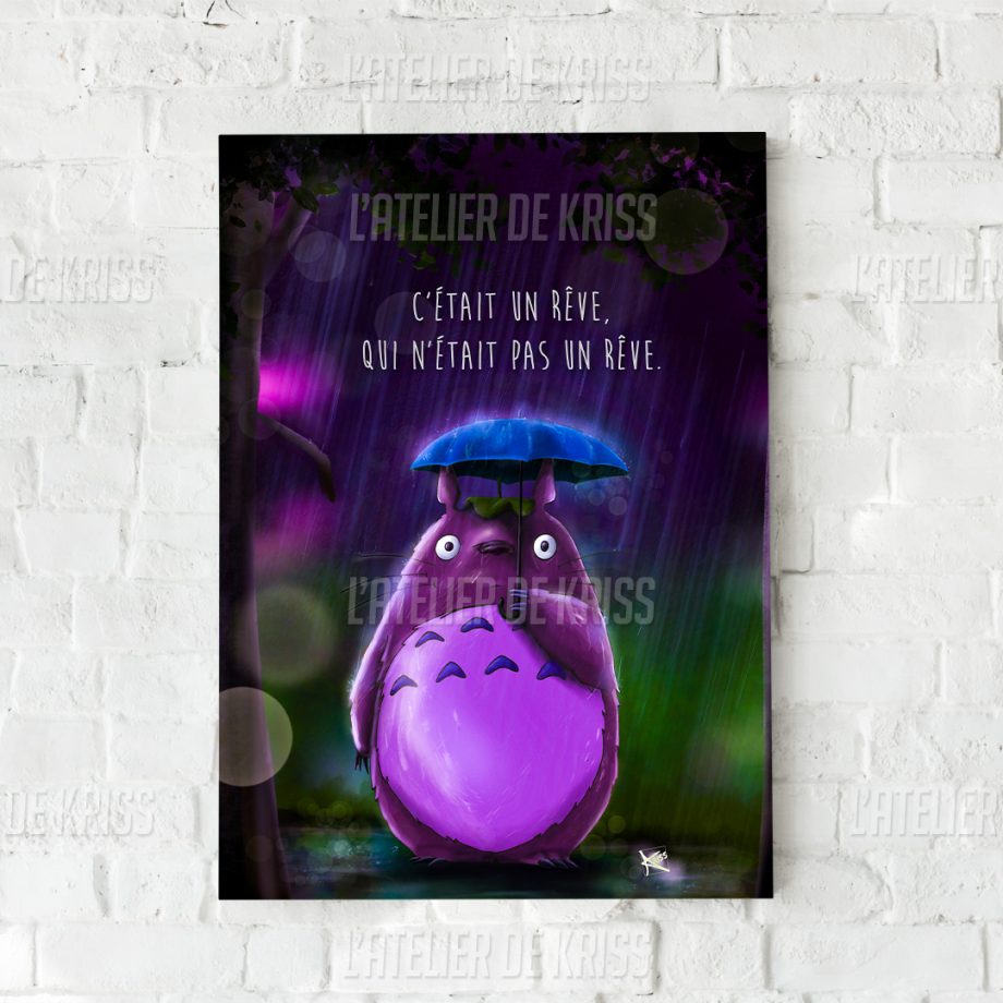 Illustration TOTORO - Toile ou Poster