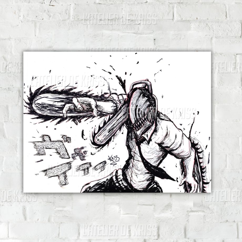 Chainsow man _ poster 21×29,7cm[JPR]