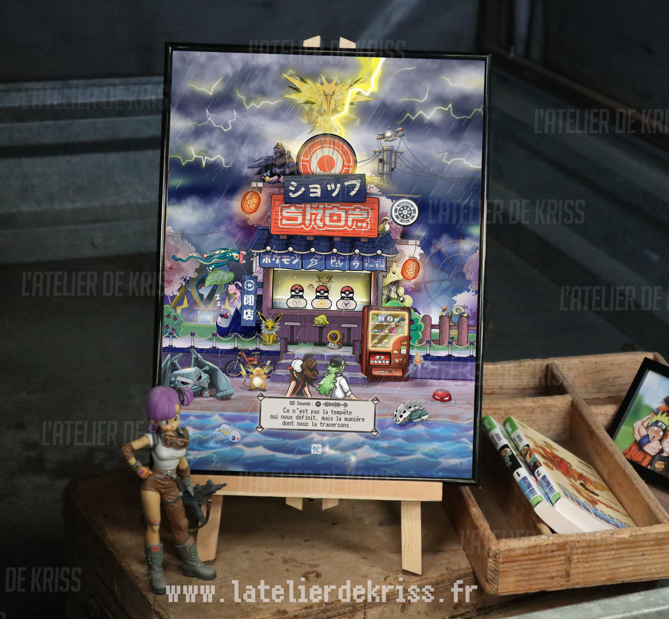 MONSTERSHOP Orage_ poster 30x40cm