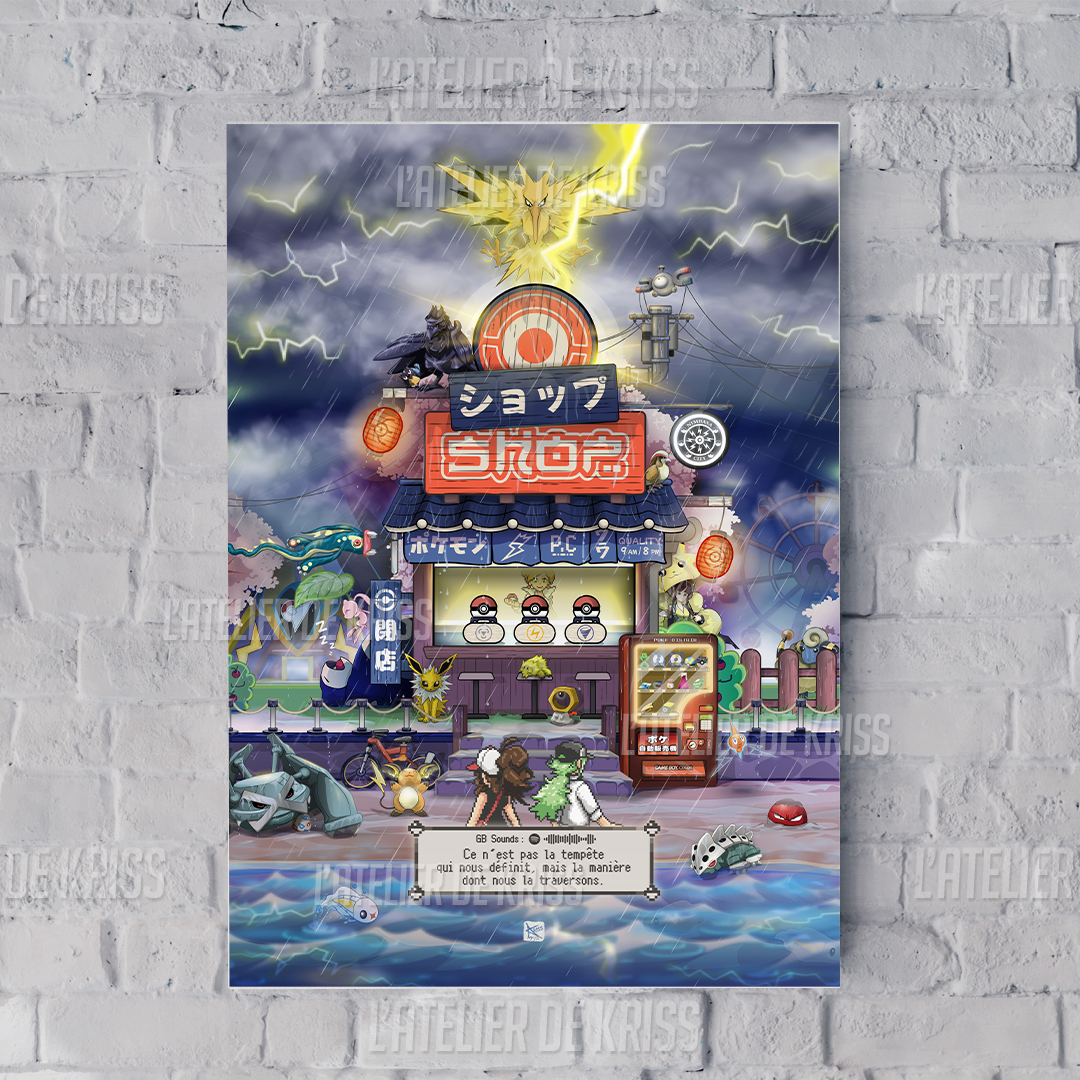MONSTERSHOP Orage_ poster 30x40cm